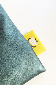 Happy Little Bag | Green Vegan Leather - Happy Mask 