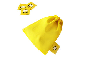 Face Mask Washing Bag | Yellow & Gray - Happy Mask 